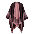 Geometric Warm Shawl Autumn and Winter Scarf Thick Warm Cloak