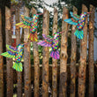 4pack Metal Hummingbird Wall Art Decor