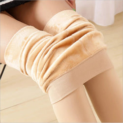 Women Tights Pantyhose Elastic Fleece Thermal Leggings