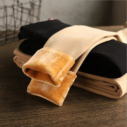 Women Tights Pantyhose Elastic Fleece Thermal Leggings