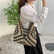 Women Beach Hobo Shoulder Bag Straw Tote Bag