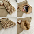 Women Beach Hobo Shoulder Bag Straw Tote Bag