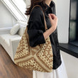 Women Beach Hobo Shoulder Bag Straw Tote Bag