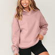Women Solid Color Hoodie Pullover