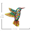 4pack Metal Hummingbird Wall Art Decor