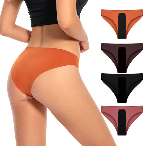 Wool Thick Band Tummy Control Underwear Silk Thongs Women's Panties No Show  Leakproof Sexy Push Up Lingerie Lace Two-piece Suit Set