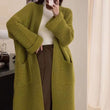 One Size Women's Solid Pocket Knit Sweater Cardigan