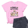 Women Dog Print Short Sleeves Tshirt