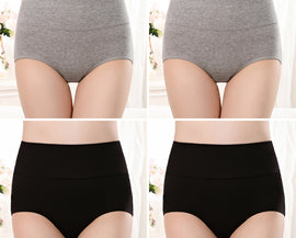 4Packs Women High Waisted Underwear