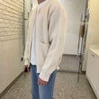 Men's Zipper Knitted Sweater Casual Solid Color  Cardigan