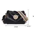 Women PU Leather Solid Color Shoulder Bag