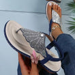 Women Arch Support Comfort Flip Flop Roman Casual Rhinestone Sandals