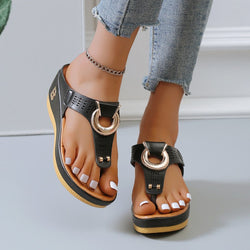 Women Wedges Slip-On Sandals