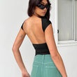 Women Backless Tops Open Crop Top Y2k Top