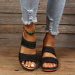 Women Wide Flip Flops Beach Wedge Sandals