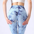 Women Tie-dye High Waist Yoga Sports Leggings