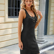 Women's Sleeveless Solid Color Dress