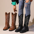 Women Retro PU Leather Vintage Boots