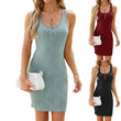 Women's Sleeveless Solid Color Dress