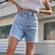 Women's High Waist Denim Shorts