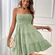 Women Smock Cami Sleeveless Swing A Line Mini Dress