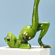 Mini Resin Yoga Frog Ornament Yoga Pose Frog Statue