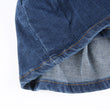 Women Pleated Ruffle Denim Skirt