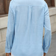 Womens Long Sleeve Blouse with Pockets