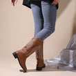 Women Retro PU Leather Vintage Boots