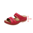 Women Wide Flip Flops Beach Wedge Sandals