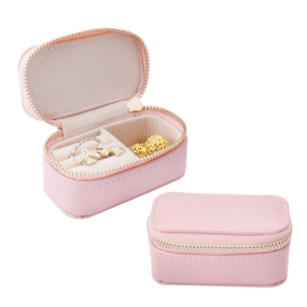 Mini PU Leather Jewelry Bag Portable Travel Jewelry Storage Box
