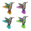 4pack Metal Hummingbird Wall Art Decor