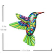 4pack Metal Hummingbird Wall Art Decor