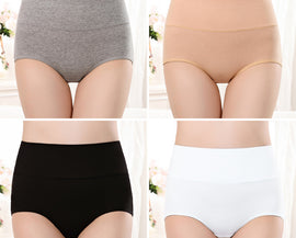 4Packs Women High Waisted Underwear