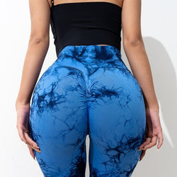 Women Tie-dye High Waist Yoga Sports Leggings