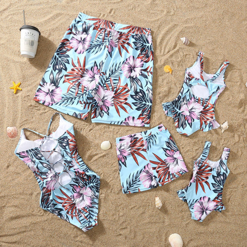 Hawaii Print Family Swimsuit