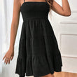 Women Smock Cami Sleeveless Swing A Line Mini Dress