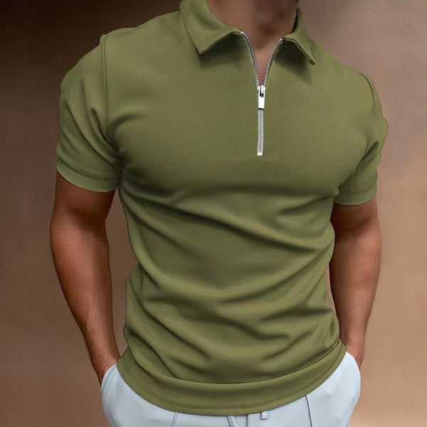 Turn Down Shirt Men Casual Polo Shirt