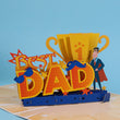 Pop Up BEST DAD Fathers Day Card