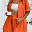 Women's Two Piece Outfits Shirt and Shorts Set