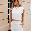 Women Sets Outfits Casual Crop Top and Shorts Set