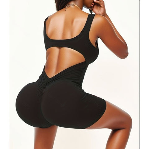 Women Sexy Backless One Piece Jumpsuits Yoga Rompers