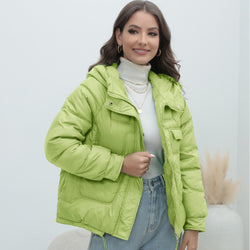 Women Hooded Padded Coat Warm Coat