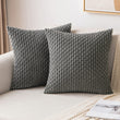 45*45cm Soft Corduroy Striped Square Cushion Case Pillow Cover