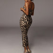 Women V-neck Leopard Fit Dress