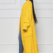 Knit Dual Pocket Women's Extra Long Ankle Length Sweater Cardigan