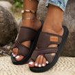 womens mesh casual open-toe slide sandals