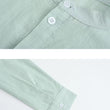 Men's Long Sleeve Linen Button Shirt