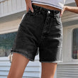 Women's High Waist Denim Shorts