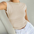 Women Backless Tops Open Crop Top Y2k Top